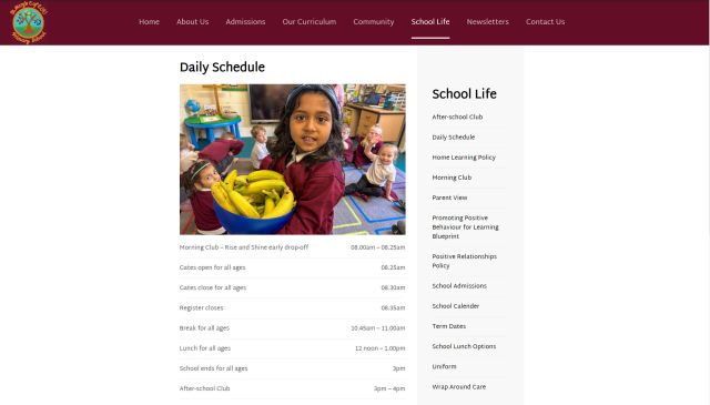 St Mary’s Church of England (Aided) Primary School website design